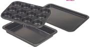 Easy Bake Muffin Pan Oblong Pan-12 Cup Or Bakin Sheet-Each