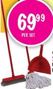 Addis Broom,Mop,Dustpan Set Of 3