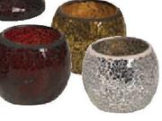 Mosaic T-Light Candle Holders-Each