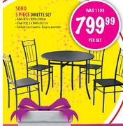 Soho 5 Piece Dinette Set 