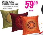 Embroidered Scatter cushions