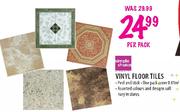 Vinyl floor tiles