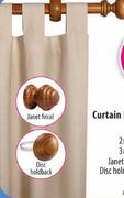 Wood Curtain Rods 1m (Mid Brown Only)