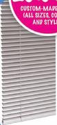 Custom-Made 25mm Aluminium Venetian Blinds (Plain Colours) - 3000X1200