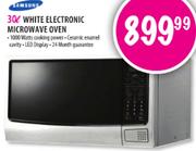 Samsung White Electronic Microwave Oven-30Ltr