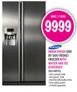 Samsung Innox Finish Side By Side Fridge/Freezer With Water And Ice Dispenser-660Ltr(RS21HDTIS)