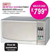 Defy Metallic Silver Electronic Microwave Oven-38Ltr