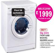 Defy White Front Load Washing Machine-5kg