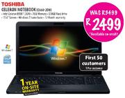 Toshiba Celeron Notebook(C660-2D8)