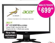 Acer 20" LCD Monitor(G205HVBB)