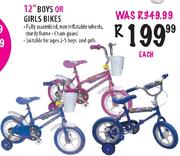 12" Boys or Girls Bikes