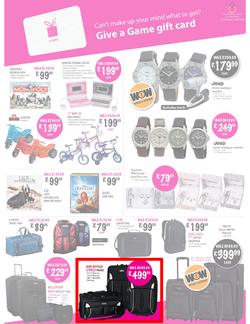 Game Tygervalley & Zevenwacht (23 Nov - 27 Nov), page 11