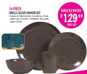 Single Glaze Dinner Set-16 Piece Per Set
