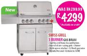 Swiss Grill 3 Burner Gas Braai