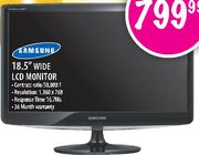 Samsung Wide LCD Monitor-18.5"