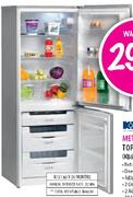 KIC Metallic Silver Top Fridge/Freezer(KB6032)