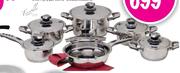 Stainless Steel Cookware Set-12 Piece