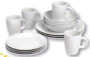Simple Choice White Dinner Set-16 Piece
