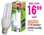 Osram 11W Energy Saving Globe