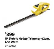 1P Electric Hedge Trimmer 42cm, 450 Watt 81402982