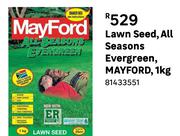 Mayford Lawn Seed, All Seasons Evergreen 1Kg 81433551
