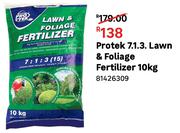 Protek 7.1.3 Lawn & Foliage Fertilizer 81426309-10Kg