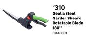 Geolia Steel Garden Shears Rotatable Blade 180 Degree 81443839