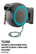 Gardena Retractable Hose Reel Kit 12.5mm X 30m Wall Mounted 81467693
