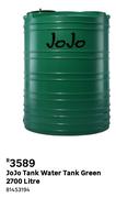 Jojo Tank 2700Ltr Water Tank (Green) 81453194