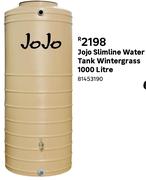 Jojo 1000Ltr Slimline Water Tank Wintergrass 81453190