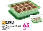 Garden Master Mini Propagator 12 Cell Fibre Tray-Each