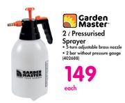 Garden Master Pressurised Sprayer-2L Each