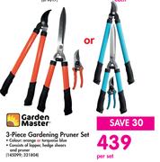 Garden Master 3 Piece Gardening Pruner Set-Per Set