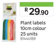 Plant Labels (10cm Colour)-25 Units