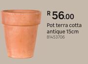 Pot Terra Cotta Antique 15cm