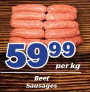Beef Sausages-Per Kg