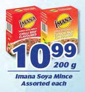 Imana Soya Mince Assorted-200g Each
