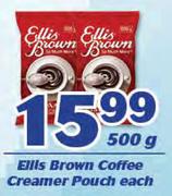 Ellis Brown Coffee Creamer Pouch-500g Each