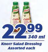Knorr Salad Dressing Assorted-340ml Each