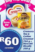 Cremora Tea & Coffee Creamer 750g + Nescafe Ricoffy 250g Combo