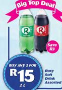Roxy Soft Drink Assorted-2 x 2Ltr