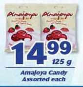 Amajoya Candy Assorted-125g Each