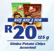 Simba Potato Chips Assorted-2 x 125g