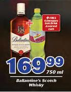 Ballantine's Scotch Whisky-750ml Free Schweppes Soft Drink Assorted-Each