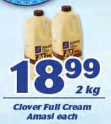 Clover Full Cream Amasi-2Kg Each