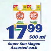 Super Sun Mageu Assorted-500ml Each