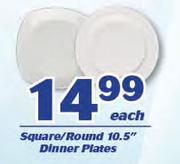 Sqaure/Round 10.5" Dinner Plates-Each
