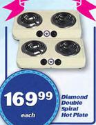 Diamond Double Spiral Hot Plate-Each