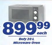 Defy 20Ltr Microwave Oven-Each