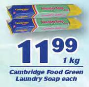 Cambridge Food Green Laundry Soap-1Kg Each